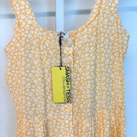 Smash + Tess Light Yellow Patterned Jumpsuit - Picture 3 of 3
